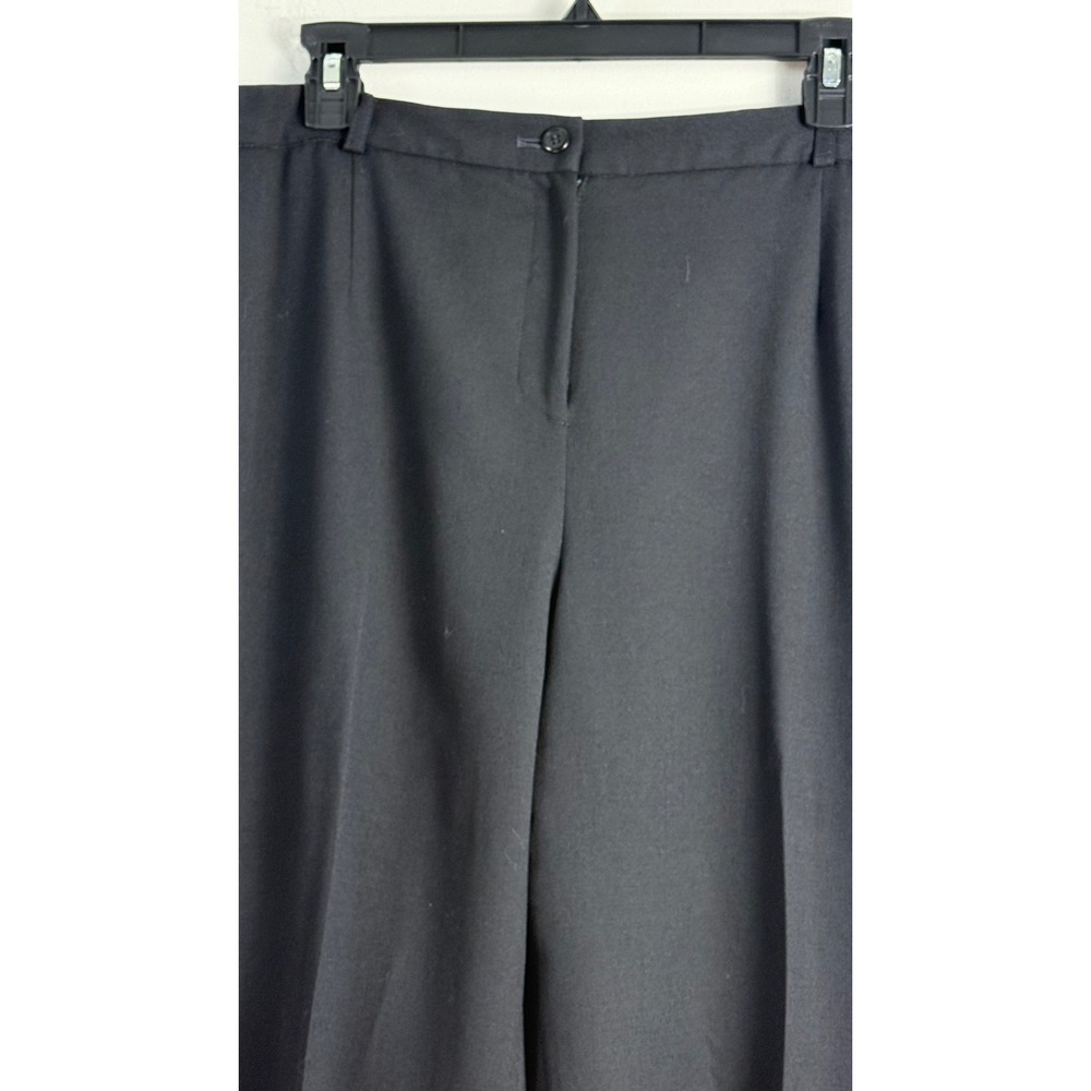 Pendleton Dress Pants Black 100% Virgin Wool Lined Trousers Women 16P - Picture 3 of 9
